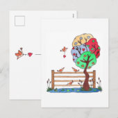 Hang Your Heart Feestdagenkaart (Voorkant / Achterkant)