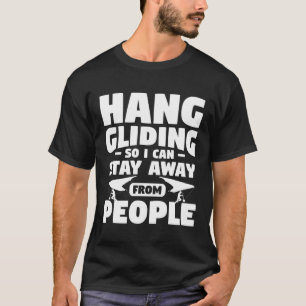 Hang zweefvliegen zodat ik weg kan blijven van men t-shirt