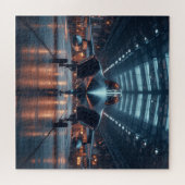 Hangar Jet at Dusk – Luchtvaartpuzzel Legpuzzel (Horizontaal)