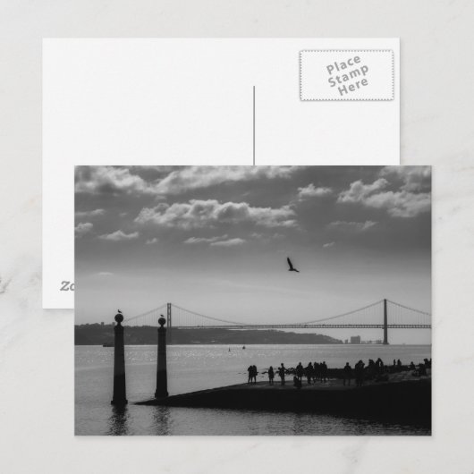 Hangbrug in Lissabon Briefkaart (Voorkant / Achterkant)