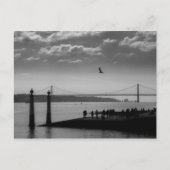 Hangbrug in Lissabon Briefkaart (Voorkant)