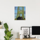 Hangbrug naar Little Deer Isle Poster (Thuiskantoor)