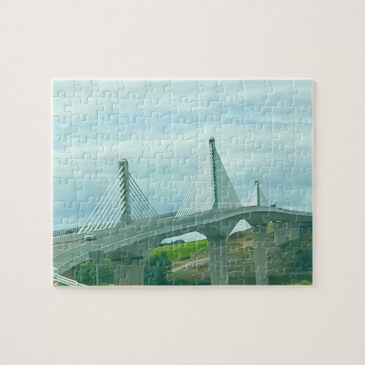 Hangbrug Waterford Ierland. Legpuzzel (Horizontaal)