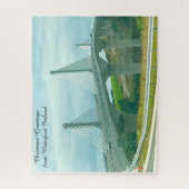 Hangbrug Waterford Ierland. Legpuzzel (Verticaal)