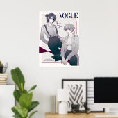 Hange Zoe en Yelena Attack op Titan Poster (Thuiskantoor)