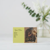 HANGED DRUIVEN Wijnbouw, Rustic Brown Green Visitekaartje (Staand voorkant)