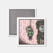 Hanged Elf Doll - Magnet Pop Gothic Holiday (Voorkant / Achterkant)