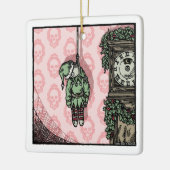 Hanged Elf Doll - Pop Gothic Holiday Keramisch Ornament (Links)