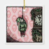 Hanged Elf Doll - Pop Gothic Holiday Keramisch Ornament (Achterkant)