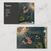 Hanged Grapes, Butterfly, Rustige wijnbouw Winery Visitekaartje (Voorkant / Achterkant)