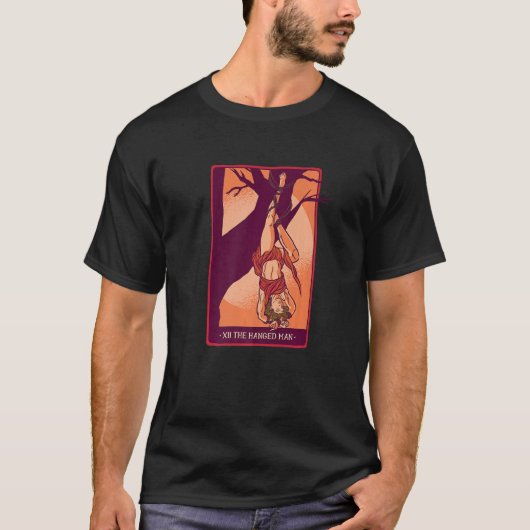Hanged Man Tarot Card T-shirt (Voorkant)