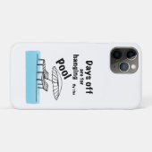 Hangen bij het zwembad Case-Mate iPhone case (Achterkant (horizontaal))