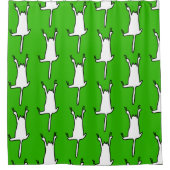 Hangen Cat Doodles Douchegordijn (Voorkant)