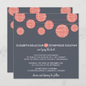 Hangen Chinese Papierlampions Weddenschap Kaart (Voorkant / Achterkant)