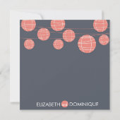 Hangen Chinese Papierlampions Weddenschap Kaart (Achterkant)