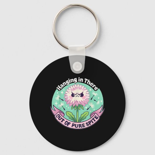 Hangen daar buiten pure staat sleutelhanger (Voorkant)