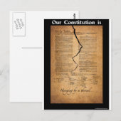 Hangen door een Draad Briefkaart (Voorkant / Achterkant)