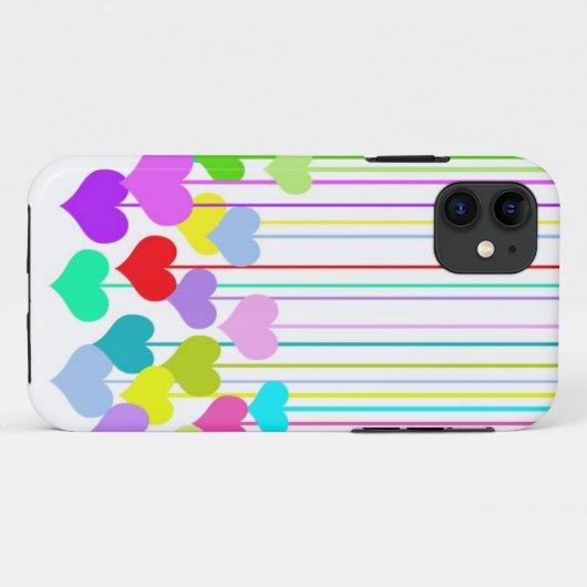 Hangen harten Case-Mate iPhone case (Achterkant (horizontaal))