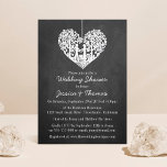 Hangen hartenboom Chalkboard bruiloft Shower Kaart<br><div class="desc">Deze hangende hartboom op een kalkbordbruiloft is perfect voor elk stel dat een romantisch en chic huwelijk plant. Deze uitnodigingen kunnen gepersonaliseerd worden voor je speciale gelegenheid en maken de perfecte aankondiging voor elke bruiloft,  vrijgezellenfeest,  verlofpartij,  verjaardagsfeest en nog veel meer.</div>