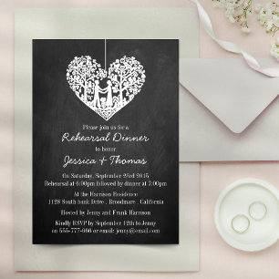 Hangen hartenboom Chalkboard repesial Dinner Kaart