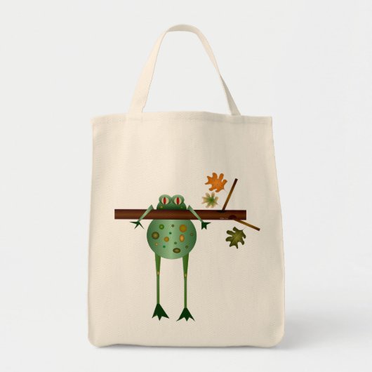 Hangen in daar Treefrog Canvas tas (Voorkant)