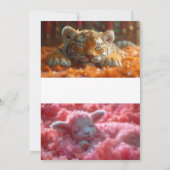 Hangen in de winter: Icy Magic Wedding Invitation Kaart (Achterkant)