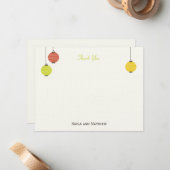 Hangen Lantaarns Flat Hartelijk dank Notitiekaartje (Voorkant / Achterkant in situ)