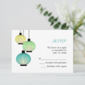 Hangen Lantaarns RSVP-kaarten RSVP Kaartje (Staand voorkant)