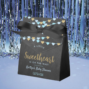 Hangen Love Hearts Little Sweetheart Baby Shower Bedankdoosjes