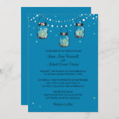 Hangen Mason Jars en Fireflies Kaart (Voorkant / Achterkant)