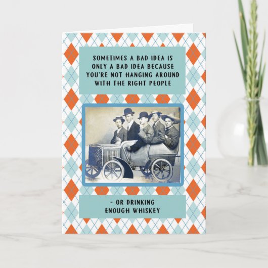 Hangen met de juiste mensen verjaardag kaart (Voorkant)