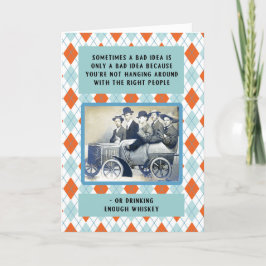 Hangen met de juiste mensen verjaardag kaart