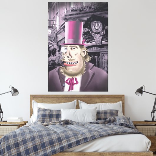 Hangen met hyde canvasafdruk canvas afdruk (Insitu (Slaapkamer))