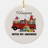 Hangen met mijn gnomen keramisch ornament (Achterkant)