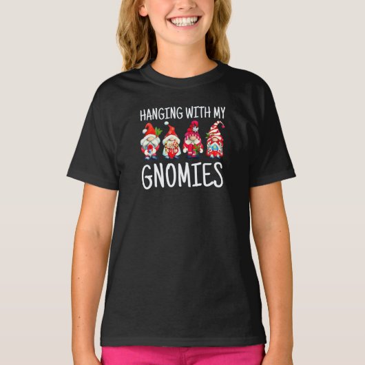 Hangen met mijn gnomen | Kerstgnome T-Shir T-shirt (Voorkant)