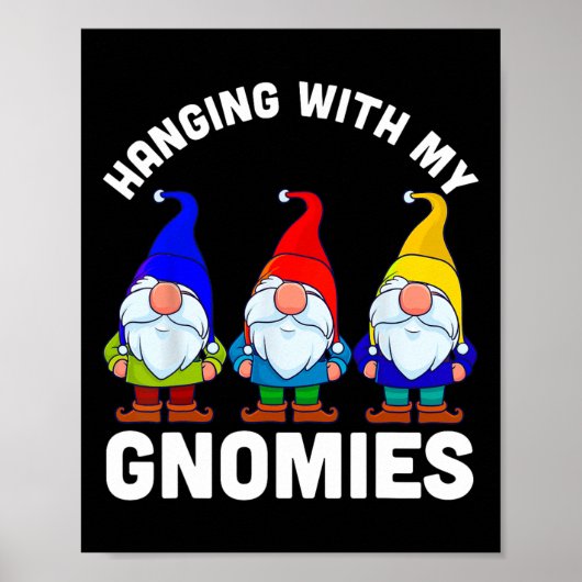 Hangen met mijn gnomen poster (Voorkant)