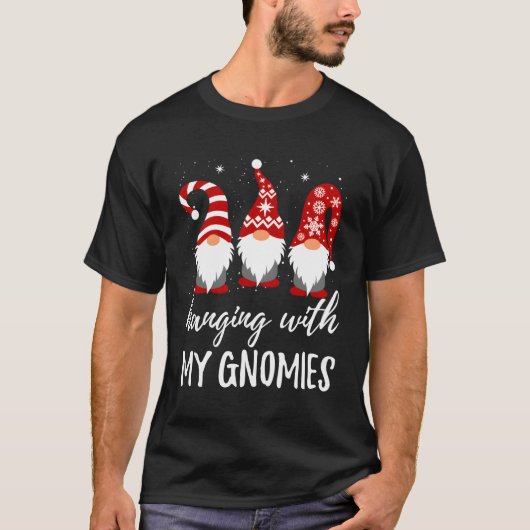 Hangen met mijn gnomen t-shirt (Voorkant)