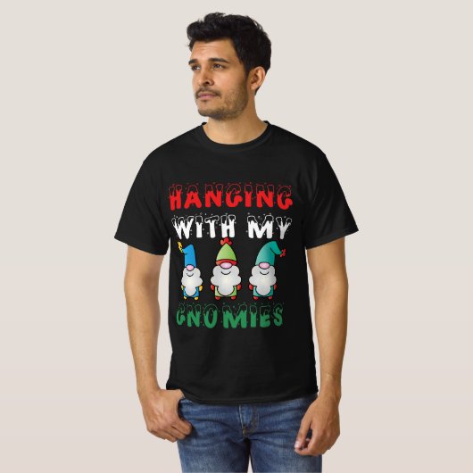 Hangen met mijn gnomen t-shirt (Voorkant volledig)