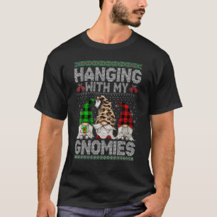 Hangen met mijn Gnomies Cute Gnomes Kerstmis lomp T-shirt