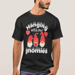 Hangen met mijn Gnomies Cute Gnomes Red Heart Boy T-shirt
