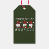 Hangen met mijn Gnomies Gepersonaliseerde Kerstmis Cadeaulabel (Achterkant)