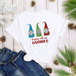 Hangen met mijn Gnomies Gnome Christmas Women's T-shirt