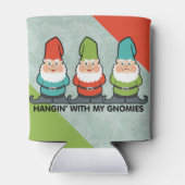 Hangen met mijn Gnomies Homies Blikjeskoeler (Achterkant)