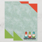Hangen met mijn Gnomies Homies Briefpapier (Voorkant / Achterkant)