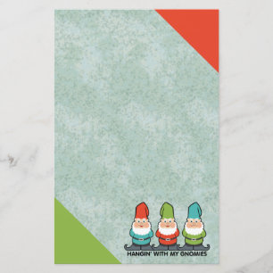 Hangen met mijn Gnomies Homies Briefpapier