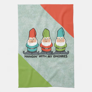 Hangen met mijn Gnomies Homies Cute Kitchen Towel Theedoek