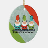 Hangen met mijn Gnomies Homies Keramisch Ornament (Rechts)
