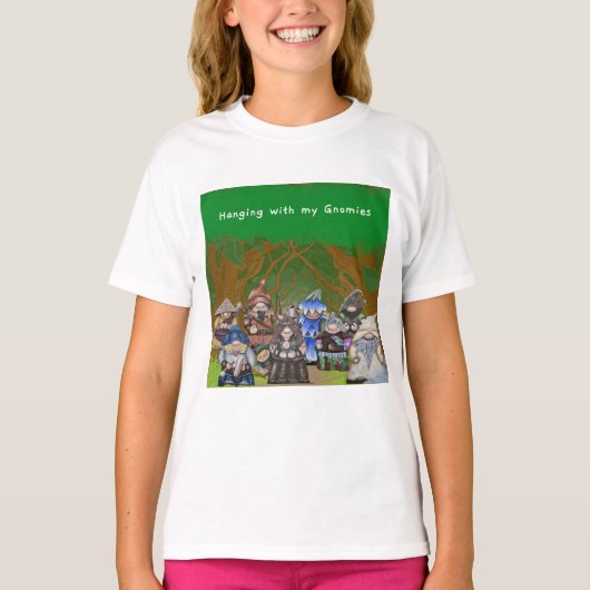Hangen met mijn Gnomies T-shirt (Voorkant)