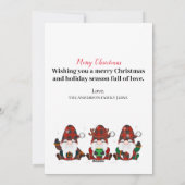 hangen met mijn kabouters kerst feestdagenkaart (Achterkant)