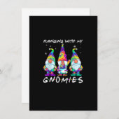 Hangen met mijn kaboutervriendjes Hippie Kabouters Kaart (Voorkant / Achterkant)